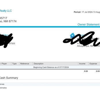 Blue Door Realty - $350 given to them a year and a half ago as a reserve payment has still not been returned or accounted for. Shit show! - Property Management Near Me - Rio Rancho, New Mexico Blue Door Realty - $350 given to them a year and a half ago as a reserve payment has still not been returned or accounted for. Shit show! - Property Management Near Me - Rio Rancho, New Mexico