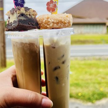 Spruce Top Coffee Shop - Half Rookie, half Lilo's coconut crunch - Coffee & Tea Near Me - Battle Ground, Washington Spruce Top Coffee Shop - Half Rookie, half Lilo's coconut crunch - Coffee & Tea Near Me - Battle Ground, Washington