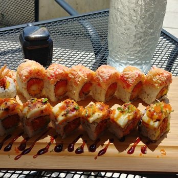 WASABI AMES - Marilyn monroll and dragon something can't remember.. good ratio to rice, I hate rolls with too much rice but these were great - Asian Fusion Near Me - Ames, Iowa