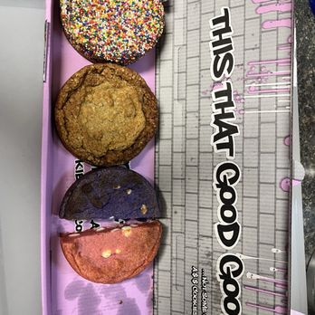Cookie Plug - Pixie Junkie (Sugar), Oh Snap (Apple Pie), Purple Haze (Purple Cookie with White Chocolate Chips), Pink Elephant (Strawberry Cheesecake) - Bakeries Near Me - Media, Pennsylvania