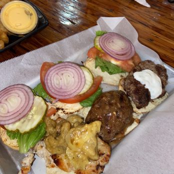 Crazee Burger - Gator, elk, ostrich from the left - Burgers Near Me - San Diego, California Crazee Burger - Gator, elk, ostrich from the left - Burgers Near Me - San Diego, California
