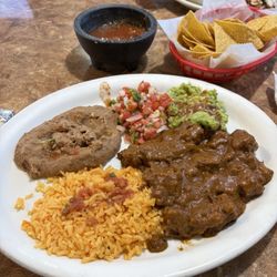 Jaliscos Mexican Restaurant - Carne Guisada plate. Delicious