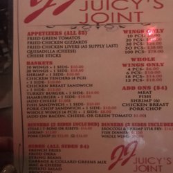 juicy joint - Soul Food that I've never seen on a club menu.