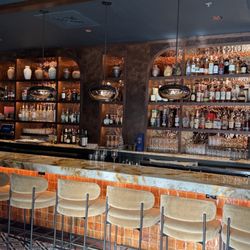 L'Olivo Trattoria - The bar of course. Blanton's on the shelf!