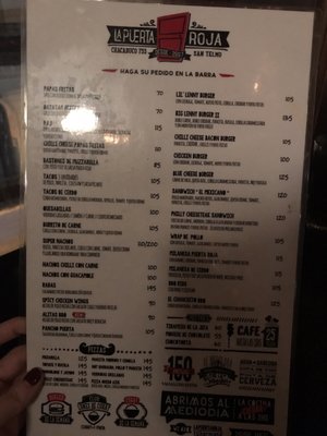 Menu photo 3 La Puerta Roja Buenos Aires, C