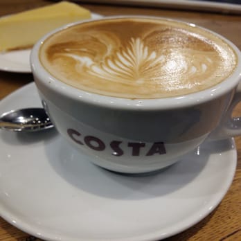 Costa Coffee - Costa flat white and original London cheesecake - Coffee & Tea Near Me - Quezon City, NCR