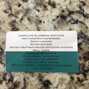 PipeTech Plumbing - Back of business card - Plumbing Near Me PipeTech Plumbing - Back of business card - Plumbing Near Me
