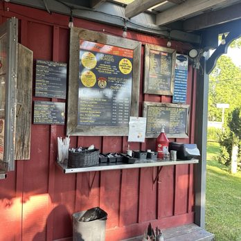 Rooster's Fries - Menu Sign - Food Trucks Near Me - Leaskdale, Ontario