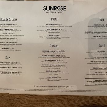 Sunrose California Eatery - Menu - New American Near Me - Agoura Hills, California Sunrose California Eatery - Menu - New American Near Me - Agoura Hills, California