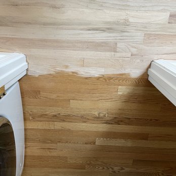 Lugo Hardwood Floors - Top : after sanding Bottom : original - Flooring Near Me - San Mateo, California Lugo Hardwood Floors - Top : after sanding Bottom : original - Flooring Near Me - San Mateo, California