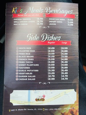 Menu photo 5 La Brasa Grill  Sawgrass Sunrise, FL