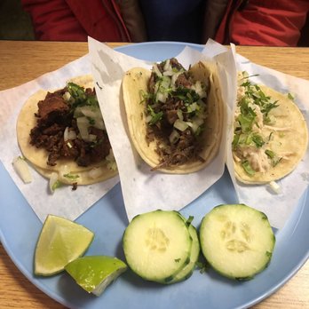 La Super Torta - Tacos from left to right: adobada, barbacoa, pollo - Mexican Near Me - Columbus, Ohio La Super Torta - Tacos from left to right: adobada, barbacoa, pollo - Mexican Near Me - Columbus, Ohio