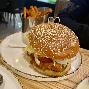 BB Cafe & Catering - Yummy chicken breast burger with super soft sesame bun. - Cafes Near Me - Burbank, California BB Cafe & Catering - Yummy chicken breast burger with super soft sesame bun. - Cafes Near Me - Burbank, California