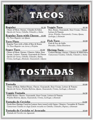 Menu photo 2 Taqueria Los Primos #2 San Mateo, CA Menu photo 2 Taqueria Los Primos #2 San Mateo, CA