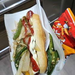 Pomona Valley Farmers Market - Bacon wrapped hot dog