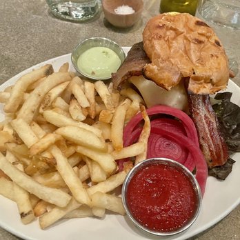 Nopa - Wood Grilled Cheeseburger with Fries - New American Near Me - San Francisco, California