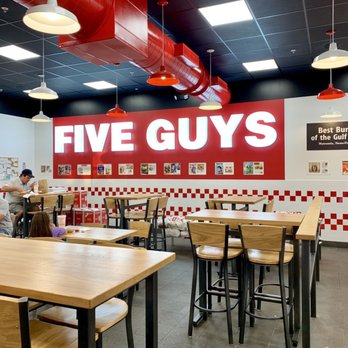 Five Guys - Inside view - Burgers Near Me - Bonita Springs, Florida