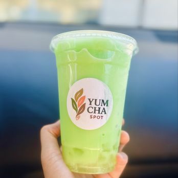 Yum Cha Spot - Pandan Smoothie with Aloe Vera - Bubble Tea Near Me - Temecula, California