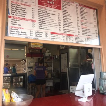 Sandy's Cafe - Outdoor window to pick up and place each order - Cuban Near Me - Key West, Florida