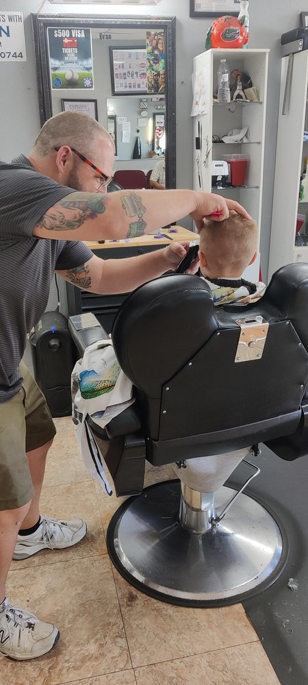 County Line Barber Shop Logo