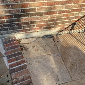 Groundworks - patio against foundation it was fixed and lifted a year ago - Waterproofing Near Me - Denver, Colorado Groundworks - patio against foundation it was fixed and lifted a year ago - Waterproofing Near Me - Denver, Colorado