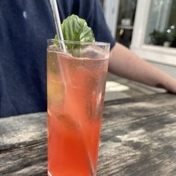 Roscoe's Neapolitan Pizzeria - Strawberry shrub mocktail
