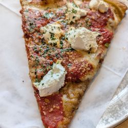 John's Pizzeria & Restaurant - Eggplant pizza slice