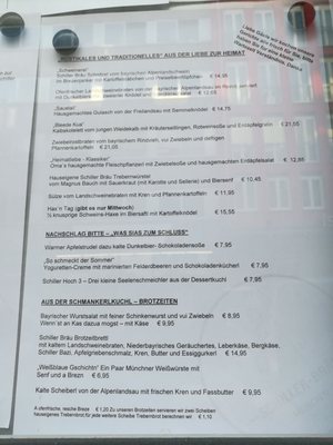 Menu photo 4 Schiller Bräu Munich, BY Menu photo 4 Schiller Bräu Munich, BY