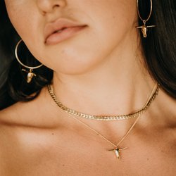 The Pirate + The Gypsy Jewelry - Luxury Layers with our No Bull Necklace and Earrings along with our Luxe Choker