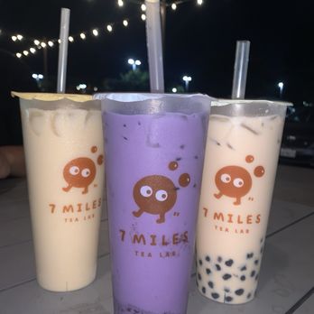 7 Miles Tea Lab - Phoenix oolong and ube coconut milk w/ sticky rice - Bubble Tea Near Me - Artesia, California 7 Miles Tea Lab - Phoenix oolong and ube coconut milk w/ sticky rice - Bubble Tea Near Me - Artesia, California