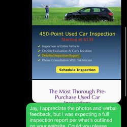 Lemon Protector - Text showing that I asked them for the "Detailed Inspection Report" that I never received.