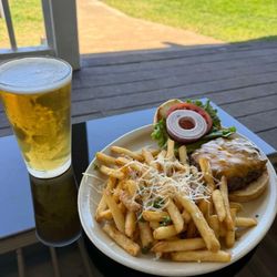 Oliva’s at Gulliver’s Landing - Burger with Fries