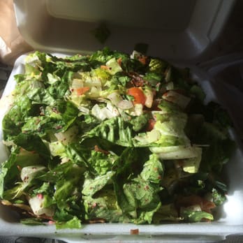 Country Chicken Restaurant - Fattoush. The dressing is amazing, but some pieces of lettuce were soggy/old - Middle Eastern Near Me - Dearborn, Michigan