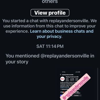 Replay Andersonville - DM sent 2 days ago - American Near Me - Chicago, Illinois