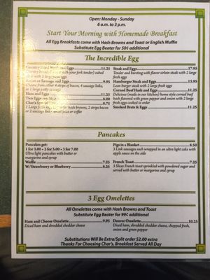 Menu photo 2 Char's Family Dining Havre, MT