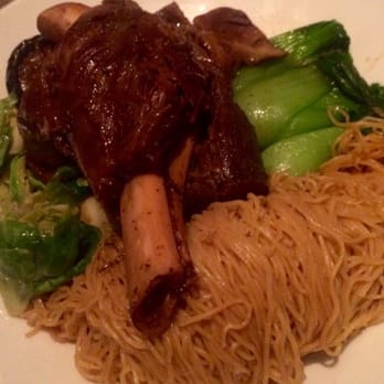Lemongrass Cafe - Lamb with noodles and veggies Brussel sprouts and Baby Bok Choy - Asian Fusion Near Me - Bellaire, Texas Lemongrass Cafe - Lamb with noodles and veggies Brussel sprouts and Baby Bok Choy - Asian Fusion Near Me - Bellaire, Texas