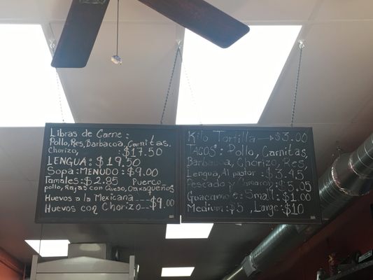 Menu photo 2 Tortilleria Sinaloa Baltimore, MD