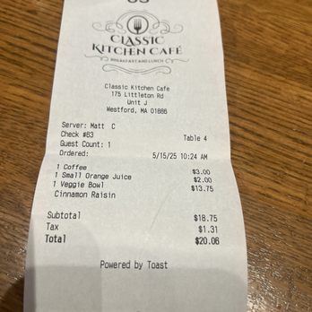 CLASSIC KITCHEN CAFE - Updated July 2025 - 19 Photos & 47 Reviews - 175 Littleton Rd, Westford ...