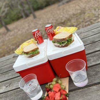 Larry Bruce Gardens - Our wonderful lunch they sent with us! - Guest Houses Near Me - Kennard, Texas Larry Bruce Gardens - Our wonderful lunch they sent with us! - Guest Houses Near Me - Kennard, Texas