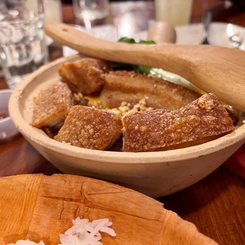 Kusina Pinoy Bistro - Crispy Pork Belly Kare-Kare - Filipino Near Me - Woodside, New York Kusina Pinoy Bistro - Crispy Pork Belly Kare-Kare - Filipino Near Me - Woodside, New York