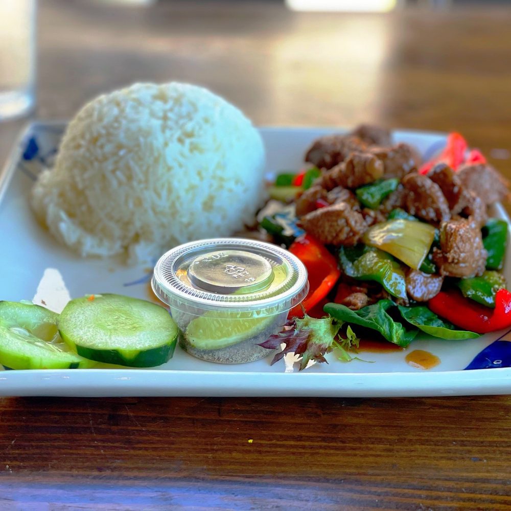 Corner 99 - Shaking Beef with Steamed Rice - Vietnamese Near Me - Katy, Texas
