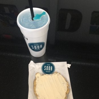 Swig - Shark Attack with an Iced Oatmeal Cookie.....TOTALLY WORTH THE CALORIES! The cookie is huge! With plenty of frosting! - Desserts Near Me - Mesa, Arizona Swig - Shark Attack with an Iced Oatmeal Cookie.....TOTALLY WORTH THE CALORIES! The cookie is huge! With plenty of frosting! - Desserts Near Me - Mesa, Arizona