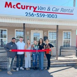 McCurry Van & Car Rental - Ribbon cutting with Cullman Chamber! Thankful for our Cullman team and community as we bring reliable van and car rentals to the area.