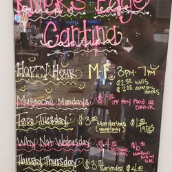 Rivers Edge Cantina - Happy Hour Specail April  2018