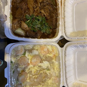 Hong Kong Cafe - Beef stew and scrambled egg shrimp fun - Chinese Near Me - San Lorenzo, California