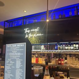 The bar area