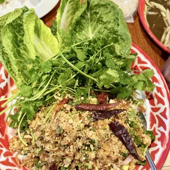 Lao Kitchen - Nam kao (crispy fried rice) - it was mushy. - Laotian Near Me - Las Vegas, Nevada