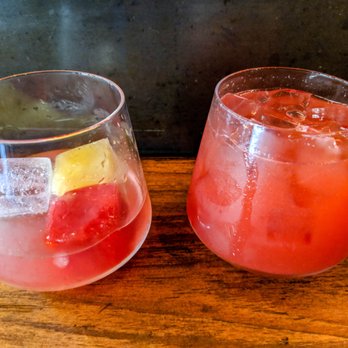 Xixa - Left is the deconstructed margarita, ice cubes of the margarita mixers with a shot of delicious mezcal poured over them. - Mexican Near Me - Brooklyn, New York Xixa - Left is the deconstructed margarita, ice cubes of the margarita mixers with a shot of delicious mezcal poured over them. - Mexican Near Me - Brooklyn, New York