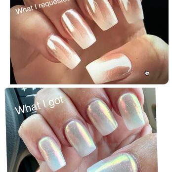 Yeah 1 Nails Bar - What I requested vs received. - Nail Salons Near Me - Plano, Texas