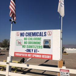 Tecopa Palms Therapeutic Hot Springs RV Park & Resort - The only hot mineral pool with an EPA restriction to not use chlorine of bromine offering Gods Water From The Great Deep - naturally.